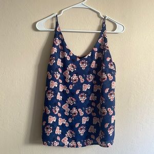 floral banana republic tank top